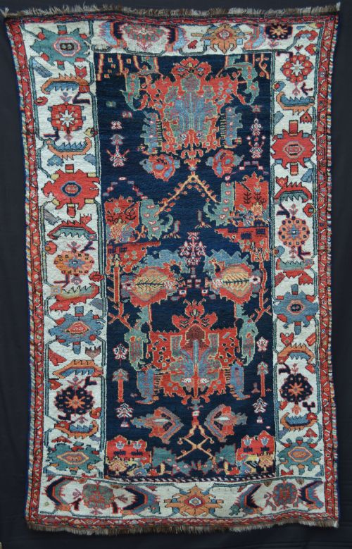 Antique Bakhtiari Tribal Rug, the Chahar Mahal, Western Persia.