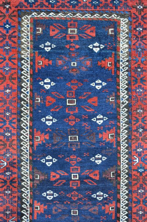 fig 1. Antique Baluch Tribal Rug, Khorassan Province, North-East Persia