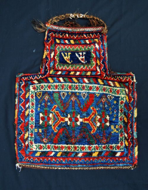 Antique Salt-bag, Afshar Nomads, Kerman Province, Southern Persia.