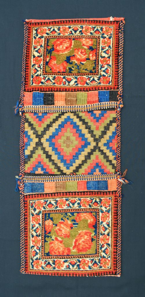 Antique Khorjin (Mini Saddle-bags), Afshar Nomads of Aqta'e, Kerman Province, South-west Persia.