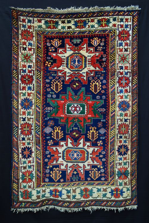 Antique Lesghi Rug, Lesghian Tribes, South-western Caucasus.