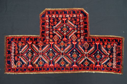 Antique Baluch 'Ru-zini' (Saddle-cover), Salar Khani Sub-tribe, Khorassan Region, North-east Persia.