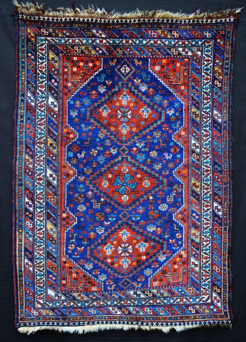 Antique Khamseh Confederacy Rug, Fars Province, South-west Persia.