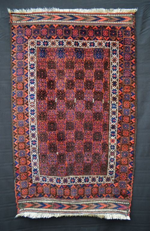Antique Baluch Tribal Rug, Khorassan Province, North-east Persia.