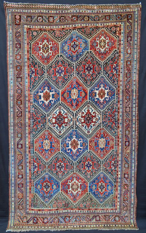 Antique Qashqa'i Carpet, Fars Province, South-west Persia.