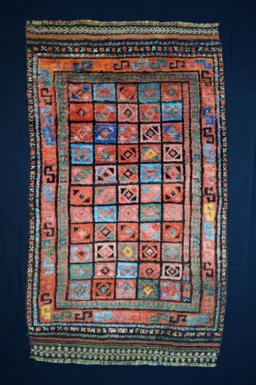 Antique Taimani Tribal Rug, Taimani Nomads, Western Afghanistan.