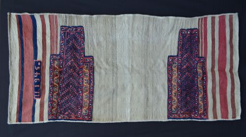 Antique Double 'Tasheh' (Wheat Sacks), Luri-bakhtiari Tribes, Western Persia.