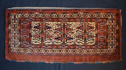 Antique Torba, Igdyr Turkmen Tribe, Turkmenistan, Central Asia.