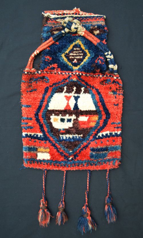 Antique Salt-bag, Luri Nomads, Luristan, Western Persia.