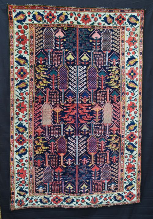 Antique Bakhtiari Tribal Rug, the Chahar Mahal, Western Persia.
