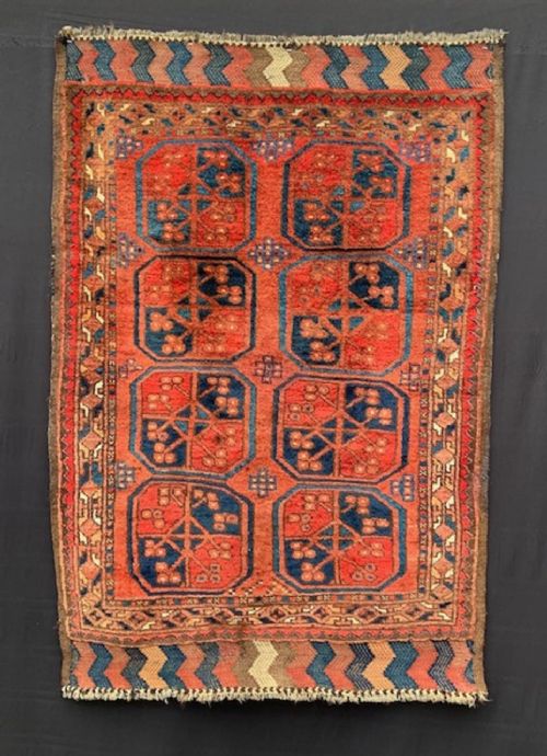 Antique Turkmen Rug, Ersary Tribes, South Turkmenistan, Central Asia.