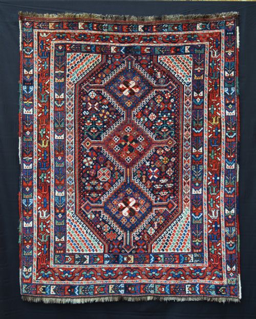 Antique Khamseh Confederacy Rug, Arab Ghani Tribe, South-west Persia.