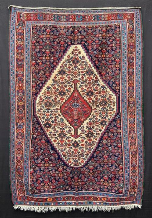 Antique Kilim, Senneh, Persian Kurdistan.