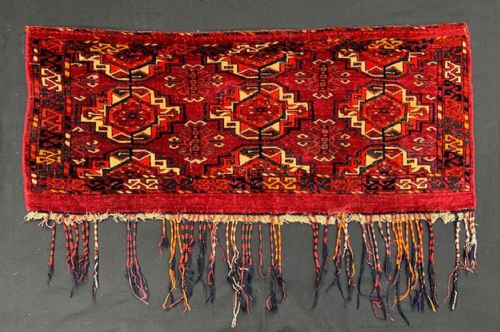 Antique 'Eagle-gul' Teke Turkmen Torba, Turkmenistan, Central Asia.