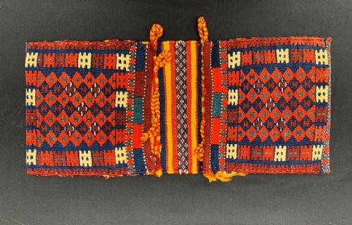 Antique Mini Saddle-bags, Afshar Nomads, Kerman Province, Southern Persia.