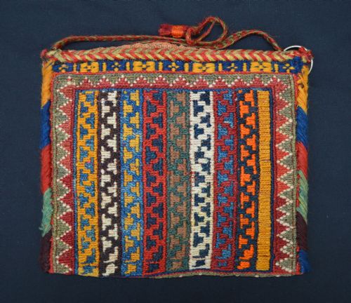 fig 1. Antique Vanity-Bag (chanteh), Qashqa'i Nomads, Fars Province, South-West Persia.