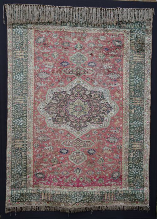 Antique Silk Kayseri Rug, Kayseri, Western Anatolia.