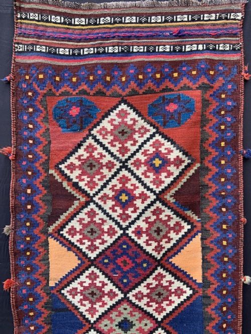 fig 1. Antique Dining Sofreh, Qashqa'i Nomads, Fars Province, South-West Persia.