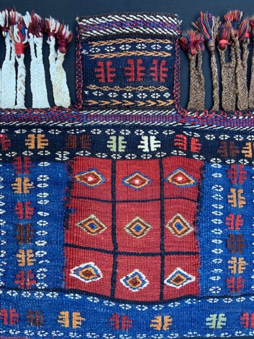 fig 1. Antique Salt-Bag, Afshar Nomads, Kerman Province, Southern Persia.