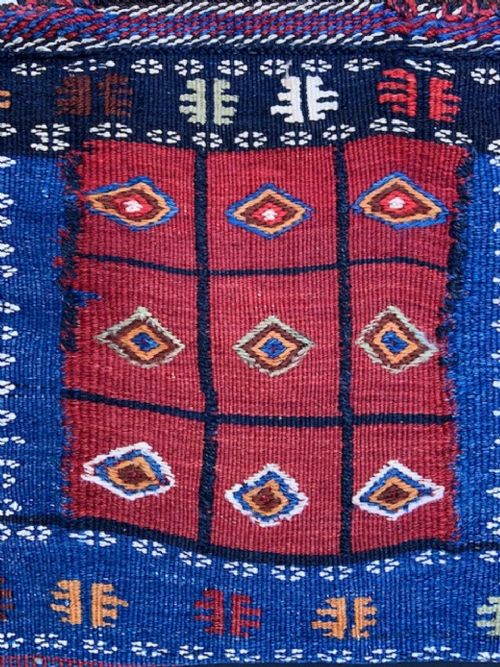 fig 2. Antique Salt-Bag, Afshar Nomads, Kerman Province, Southern Persia.