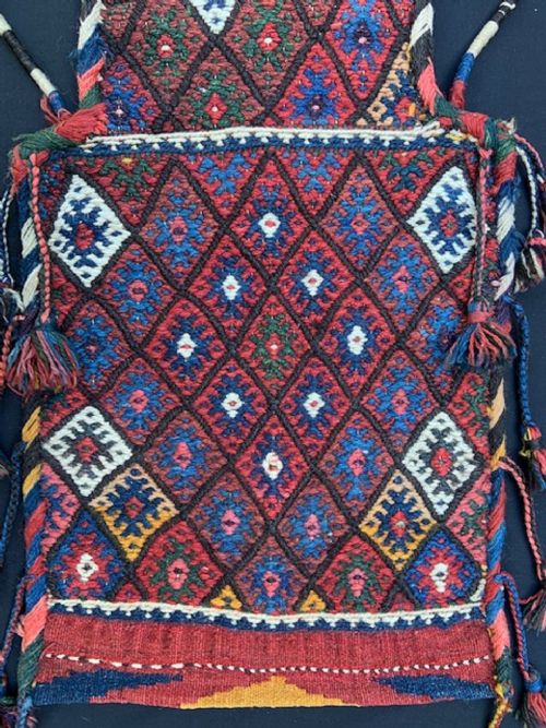 fig 1. Antique Salt-Bag, Sanjabi Kurds, Kurdistan.