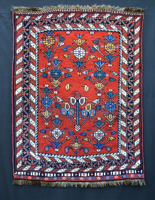 Antique Luri Tribal Rug, Luristan, Western Persia.