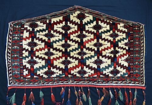 Rare Antique Turkmen Asmalyk, Yomut-karadashli Tribe, Trans-caspian Steppes, Turkmenistan, Central Asia.