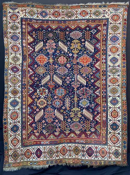 Antique Qashqa'i Rug, Shekarlu Taifeh, Fars Province, South-west Persia.