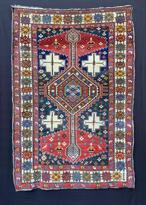 Antique Shirvan Rug, Zejwa Type, Eastern Caucasus.