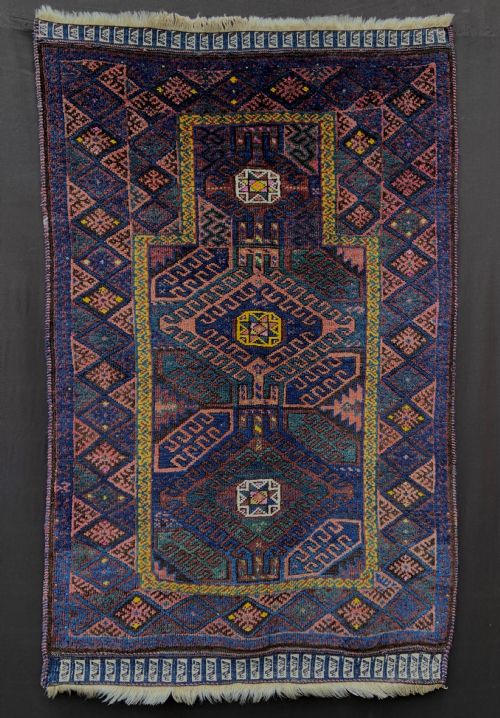 Antique Prayer-rug, Timuri Tribes, Borderlands of Eastern Persia / Western Afghanistan.