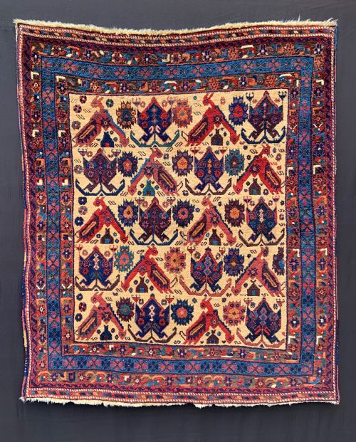 Antique Afshar Tribal Rug, Kerman Province, Southern Persia.