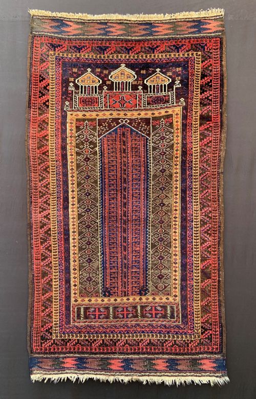 Antique Baluch Prayer-rug, Sistan Region, South-east Persia.