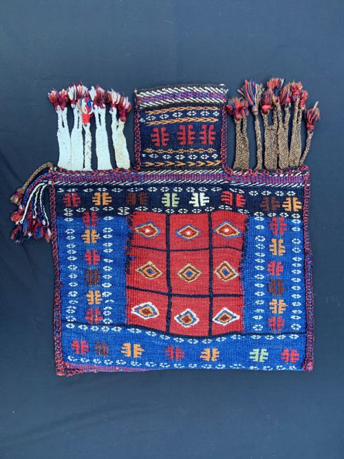 Antique Salt-bag, Afshar Nomads, Kerman Province, Southern Persia.