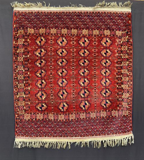Antique Turkmen Wedding Rug, Teke Tribes, Akhal Oasis, Turkmenistan, Central Asia.