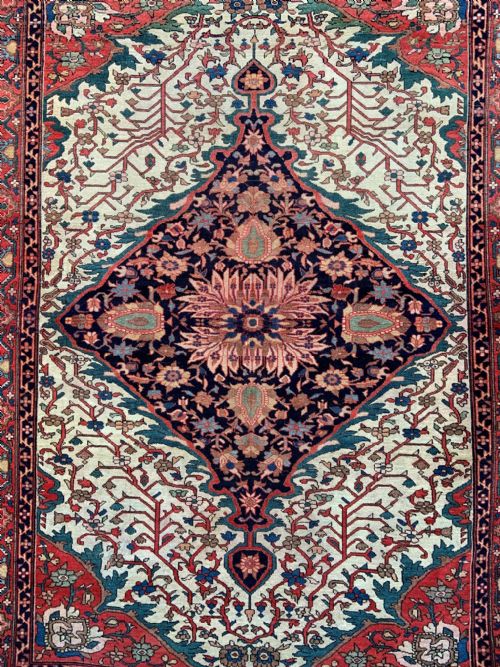 fig 1. Antique Malayer Rug, Village of Mishen, North-West Persia.