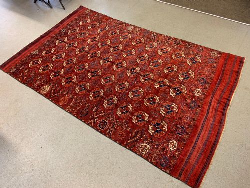 Antique Turkmen Main Carpet, Teke Tribes, Turkmenistan, Central Asia
