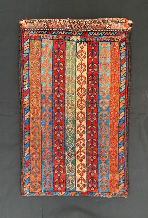 Balisht or Storage-bag, Afshar Nomads, Kerman Province, Southern Persia.