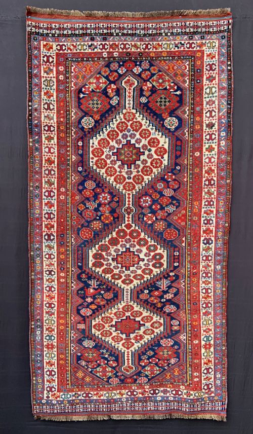 Antique Khamseh Confederacy Rug, Fars Province, South-west Persia.