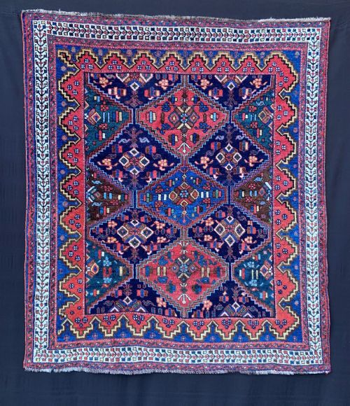 Antique Afshar Rug, Sirjan Area, Kerman Province, Southern Persia.