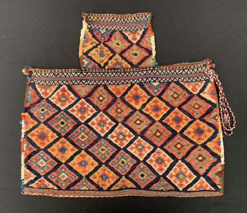 Antique Salt-bag, Qashqa'i Nomads, Fars Province, South-west Persia.