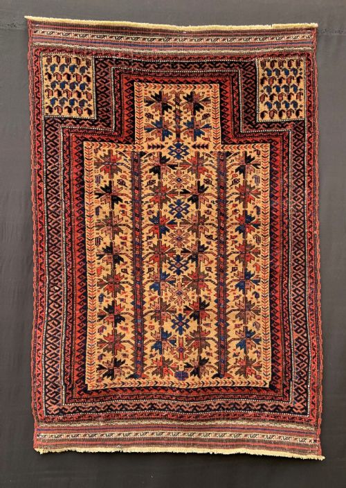 Antique Prayer-rug, Timuri Tribes, Borderlands of Eastern Persia / Western Afghanistan.