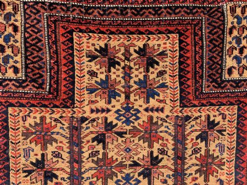 fig 1. Antique Prayer-Rug, Timuri Tribes, Borderlands of Eastern Persia / Western Afghanistan.