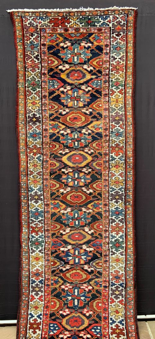 Antique Hall Runner, Kurdish Tribes of Bijar, Persian Kurdistan.