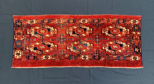 Turkmen Torba, Teke Tribes, Akhal Oasis, Turkmenistan, Central Asia.
