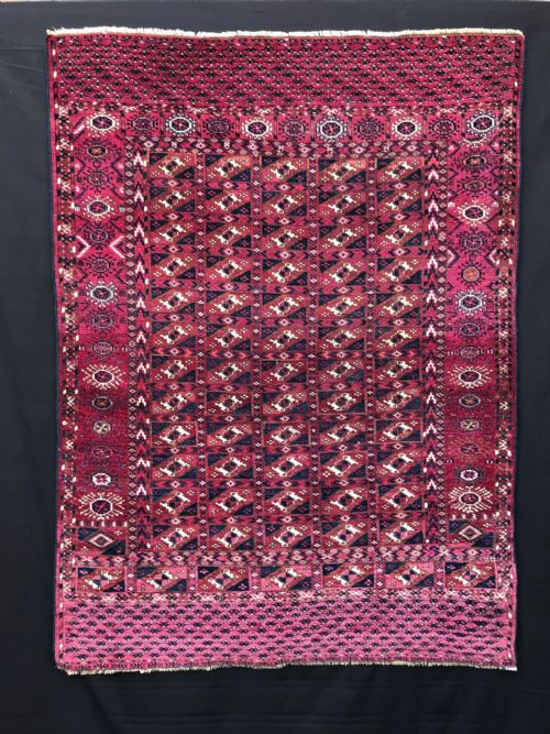 Antique Turkmen Rug, Teke Tribes, Turkmenistan, Central Asia.