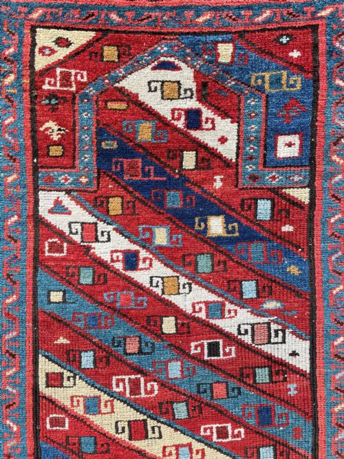 fig 1. Antique Prayer-Rug, Gendje, South-Western Caucasus.