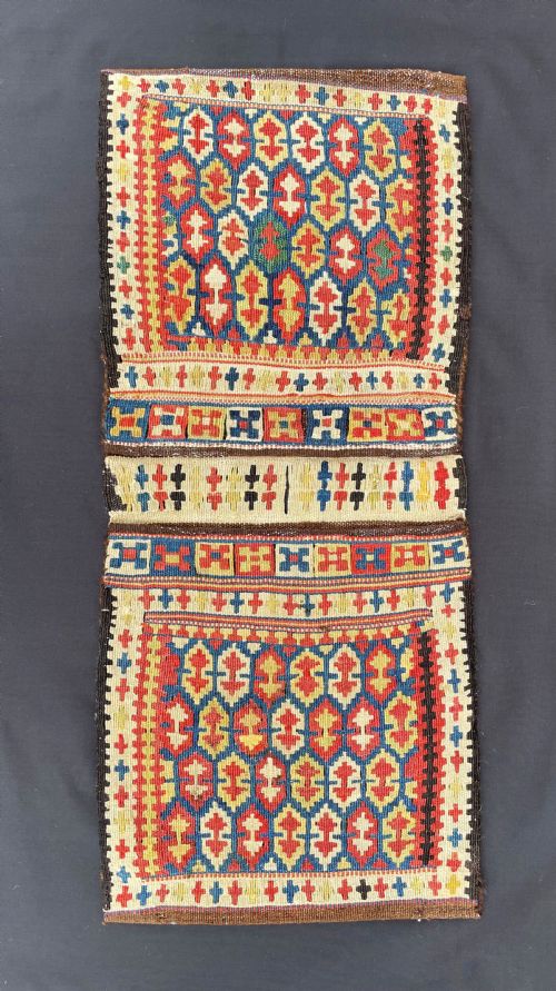 Antique Mini Khorjin (Saddle-bags), Kordi Tribes, Quchan Region, Khorassan, North-east Persia.