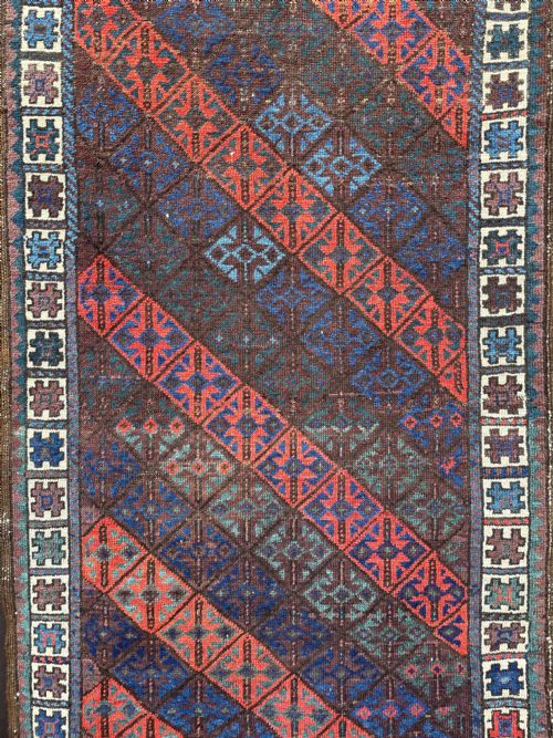 fig 1. Antique Baluch Rug, Bahluli Sub-Tribe, South-Eastern Persia.