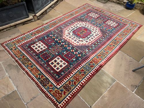 Antique Karachov Rug, Kazak Mountains, South-west Caucasus.