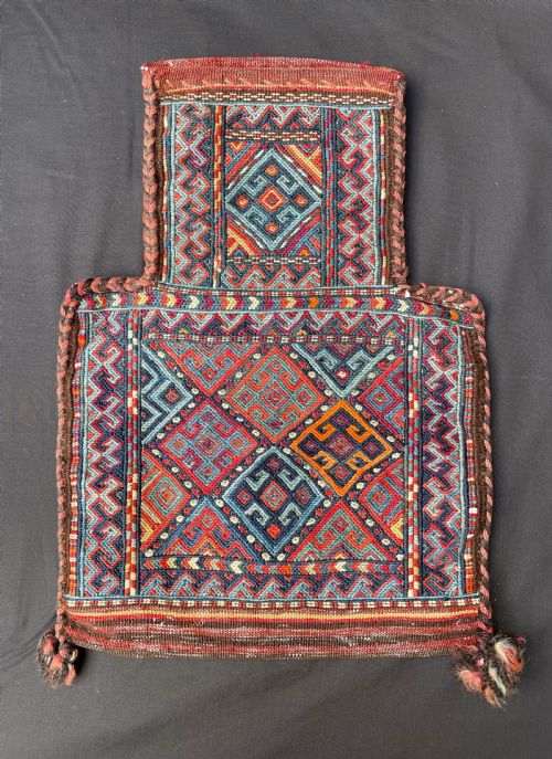 Antique Salt-bag (Namakdan), Kordi Nomads of Quchan, Khorassan Province, North-east Persia.